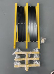 समायोज्य यातायात बाधा अस्थायी धातु को हटाने योग्य अवरोधक फोल्डेबल स्टील कैंची गेट - Product Image 3