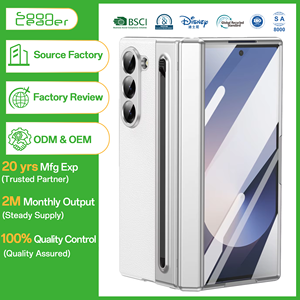 Étui de téléphone Soonleader 2025 avec emplacement pour stylo, électroplaqué, anti-traces de doigts, pour Samsung W25, pour Galaxy <span class=keywords><strong>Z</strong></span> <span class=keywords><strong>Fold</strong></span> 6 5 <span class=keywords><strong>4</strong></span> 3, étuis de téléphone portable - Product Image 1