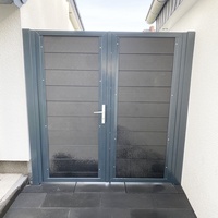 Panneaux de clôture de sécurité modernes en WPC pour extérieur, clôture de jardin en WPC co-extrudé pour l'intimité