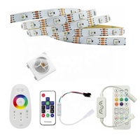 Tira de Luces LED RGBIC SMD5050 de 6W, USB, Direccionable, para Retroiluminación de TV y Computadora