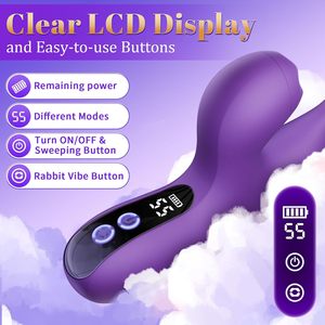 Vibrateur 3-en-1 pour femmes avec contrôle par application, stimulation vaginale, clitoridienne et point G, fonction de léchage et de balancement de la langue, jouet sexuel pour adultes - Product Image 5