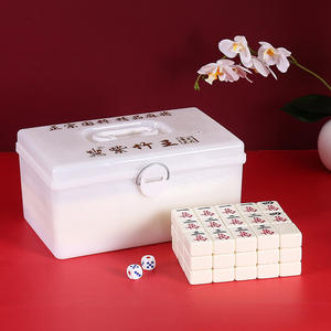 Jeu de tuiles de mahjong chinois de haute qualité, jeu traditionnel classique pour les fêtes en famille - Product Image 4