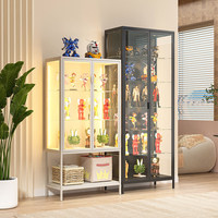 2026 Moderne Glas-Vitrine für Zuhause, Figuren- und Modell-Ausstellungsschrank, Transparenter Aufbewahrungsschrank für Blind Box Sammlerstücke