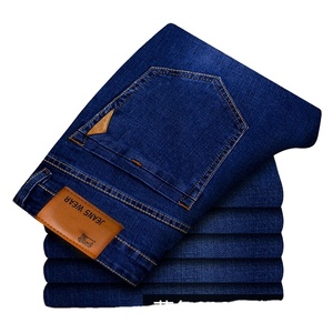 <span class=keywords><strong>Jeans</strong></span> en Denim Prêts à Expédier pour <span class=keywords><strong>Homme</strong></span> – Pantalons Droits Taille Mi-Haute - Product Image 3
