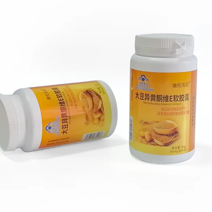 Capsules d'isoflavones de soja naturelles, complément alimentaire, isoflavones de soja, complément à base de plantes OEM, isoflavone de soja en gélules molles - Product Image 5