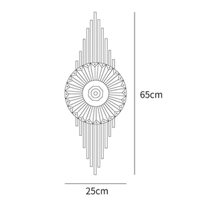Lampe murale LED moderne et élégante en or pour la maison, applique murale abstraite pour le salon, éclairage décoratif - Product Image 3