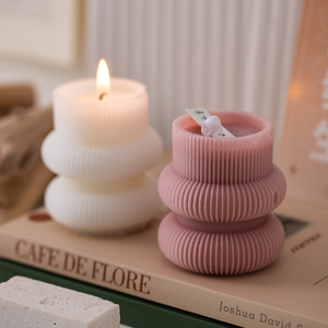 Bougie d'aromathérapie d'art nordique Bougie de parfum créatif avec modélisation géométrique de cérémonie à la main - Product Image 2