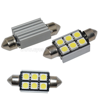 Accessoires de véhicule, éclairage intérieur automobile, 12v 36MM C5W 6SMD Canbus 5050, lampe de lecture de toit de voiture, lampe de plaque d'immatriculation LED