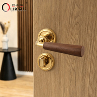 Serrure de porte Oukali en alliage de zinc bronze, silencieuse, standard, pour hôtel, bureau, chambre à coucher, mobilier moderne
