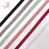 Bande élastique personnalisée en usine Mini bandes élastiques pour cheveux Picot Trim Sangle de soutien-gorge élastique de couleur réglable