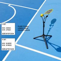Entraîneur de Pickleball Portable pour Topspin, Hauteur Réglable, Aide à la Pratique du Spin pour l'Entraînement Individuel au Pickleball, Équipement d'Exercice