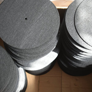 Almohadilla de goma negra para gramófono, 17 cm de diámetro, plástico, 0,2 cm de grosor, almohadilla para discos para uso en tocadiscos - Product Image 1