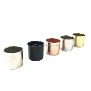 Portavelas Sencillo y Elegante de Hierro Niquelado, Duradero, de Buena Calidad, Soporte para Tazas Navideñas, Decoración para el Hogar, Manualidades - Product Image 1