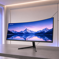 Moniteur Gamer Incurvé Personnalisable 49 Pouces 240Hz 1ms IPS 5K DQHD pour Projets d'Arènes Esports