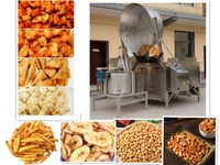 Friteuse commerciale à chauffage diesel/charbon 200/400/600L pour poulet, collations, menton, beignets, machine à frire