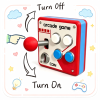 Nouvelle Conception Premium en Plastique Imprimé en 3D, Panneau de Commutation de Joystick d'Arcade Rétro Art Déco, Cache-Plaque de Commutation Créatif et Décoratif pour Diwali