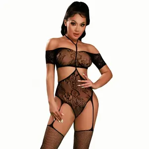 Women Sexy Underwear Fishnet Bodysuit Bodystocking Crotchless Lingerie for Women Sexy Outfit Exotic Lingerie