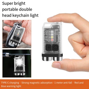 Nouveau LED <span class=keywords><strong>Mini</strong></span> lampe de poche d'urgence électrique vert porte-clés lumière magnétique Fluorescent caractéristique étanche IP65 évalué pour le Camping - Product Image 4