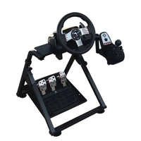 Support de volant de course en métal Honcam réglable en hauteur et pliable pour Logitech G25/G27/G29/G920 Gaming Cockpit
