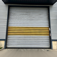 Porte rapide enroulable en spirale en alliage d'aluminium industriel, porte automatique à enroulement rapide avec surface finie pour garage