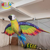 Décoration de scène Perroquet gonflable Tropical Blow up Pet Ara Flying Inflatable Jungle Birds