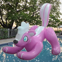 Jouets Animaux Sexy Gonflables Transparents Rouges Personnalisés Jouet d'Écureuil Gonflable pour Fête à la Piscine