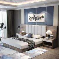 Meubles d'hôtel modernes, design tout-en-un, vente directe d'usine, respectueux de l'environnement, durables, confortables, lits d'hôtel étoilés