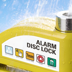 Antivol de disque de frein en alliage d'aluminium, étanche, haute sécurité pour moto et vélo, alarme 110 dB - Product Image 3