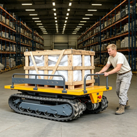 Mini-dumper électrique sur chenilles, mini-transporteur tout-terrain, chariot utilitaire agricole pour la livraison de matériaux en zone rurale et dans les petites mines