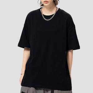 Camisetas regulares de algodón de alta calidad para hombre, camisetas casuales en blanco lisas, ropa de calle personalizada, camiseta para hombre - Product Image 2