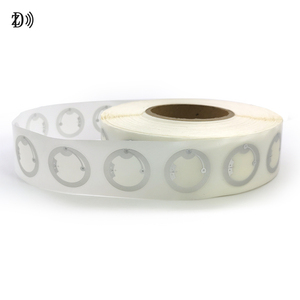 Etiqueta Inteligente NFC213 RFID de 13.56MHz, Redonda, Blanca, de PET, de 25mm, Adhesiva en Seco/Húmedo, Resistente al Agua, con Logotipo Personalizado, Juguete Interactivo para Niños - Product Image 1