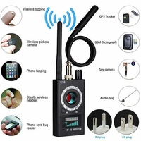 Détecteur multifonction K18 : Caméra, micro espion GSM, traceur RF de signal GPS 1 MHz-6,5 GHz, détection sans fil