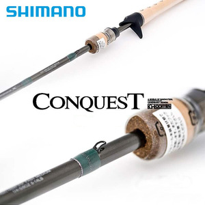 คันเบ็ด Shimano Conquest แบบแอคชั่นเร็วพิเศษ สำหรับตกปลาแบส  แบบชิ้นเดียว ใช้ได้กับมหาสมุทร แม่น้ำ ทะเลสาบ บ่อเก็บน้ำ - Product Image 2