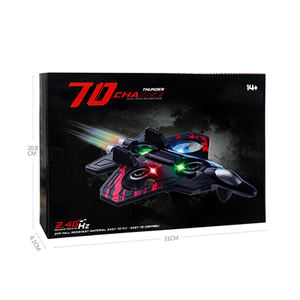 Avion télécommandé 2,4 GHz pour loisirs, hélicoptère acrobatique à 360 degrés, chasseur en plastique, portée 70 m, piles incluses, modèle ZF70 AA - Product Image 4