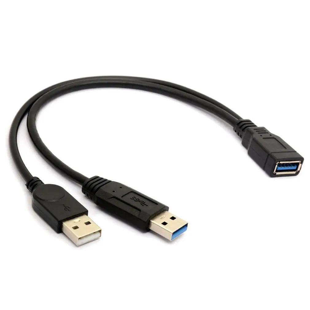 Разветвитель и кабель для зарядки и передачи данных USB 3,0 A мама-двойной USB папа 2,0 и 3,0