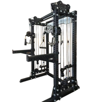 Prix usine Acier Smith Machine Commercial Power Cage Squat Rack Multi Fonction Câble Crossover Trainer Portique Rack