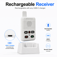 Système de sonnette interphone sans fil bidirectionnelle avec communication mains libres, sans WiFi requis, émetteur IP55 et portée de 250 m