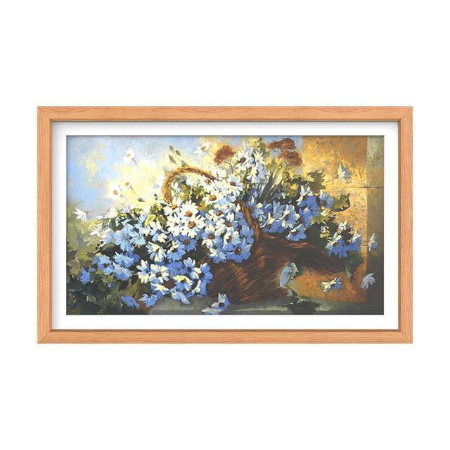 Art Digital Frames Picture Video Wall Mounted Anti-Glare Matte Mobile Transfer Canvas Painting Lcd Digital Photo Frame for Home