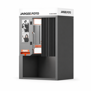 Modern Aurora Selfie Photo Booth Kiosk <b>with</b> DSLR <b>Camera</b> Dye Sublimation <b>Printer</b> for Malls Hotels Events - Product Image 2