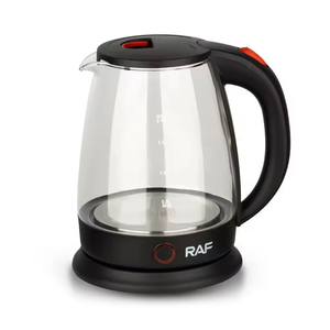 Bouilloire électrique sans fil thermostatique 360° en verre, avec anneau lumineux bleu, intérieur sans BPA, en matériaux sains de qualité - Product Image 3