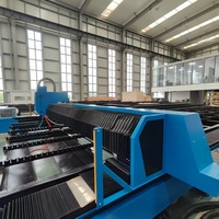 Machine de découpe laser à fibre sur rail au sol de 20 kW grand format, forte pénétration du faisceau pour la fabrication d'alliages épais en ingénierie
