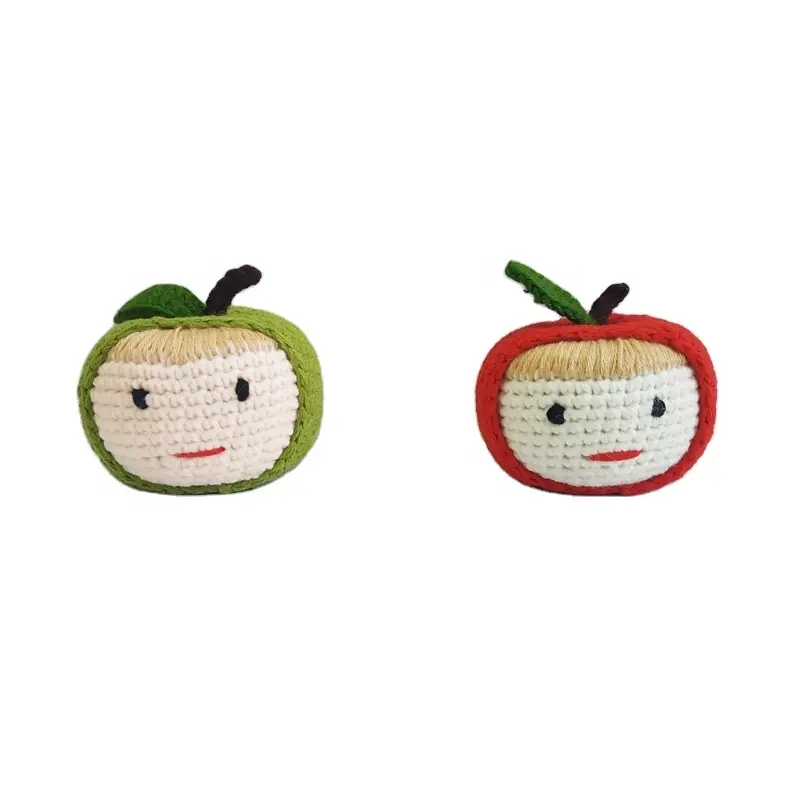 Khuyến Mại Đáng Yêu Handmade Apple Crochet Lễ Hội Trang Trí Giáng Sinh Quà Tặng