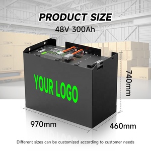 High Performance Forklift Lithium <b>Battery</b> <b>24V</b> 36V 48V 72V 80 Volt 100Ah 210Ah 460Ah Lifepo4 Grade a Cell with Power Solutions - Product Image 1