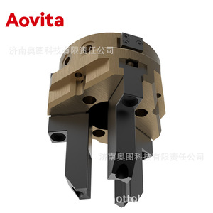 Aovita ตัวจับยึดแบบนิวเมติกสามนิ้วหัวฉีดแบบขนาน - Product Image 3