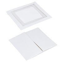 Yiwu Anteng assemblage papier carton clair PET fenêtre gâteau boulangerie coffrets cadeaux 12x12x6 pouces Cookie fenêtre boîte blanche