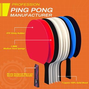 Fabricants directs vendant des raquettes de <span class=keywords><strong>ping</strong></span>-<span class=keywords><strong>pong</strong></span> de batte de <span class=keywords><strong>ping</strong></span>-<span class=keywords><strong>pong</strong></span> raquettes portatives en gros équipement de tennis de table - Product Image 2