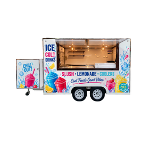 Camion de restauration mobile pour jus, café, <span class=keywords><strong>mini</strong></span>-crèmes glacées, pizzas, avec véranda, pour petites entreprises - Product Image 1