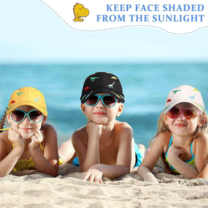 หมวกแก๊ปเด็กทรงสปอร์ตสไตล์ไดโนเสาร์ ปรับขนาดได้ สำหรับเด็กผู้ชายและเด็กผู้หญิง วัสดุผ้าทั่วไป - Product Image 6