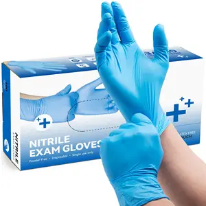 Fabricant de gants médicaux jetables en latex avec logo imprimé, boîtes en papier kraft pour pharmacie d'hôpital