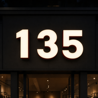 Panneau publicitaire LED miniature personnalisable, logo d'entreprise, mur d'image, fond en verre acrylique gravé, signalétique lumineuse